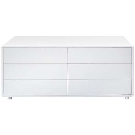 Soho White Gloss 6 Drawer Chest