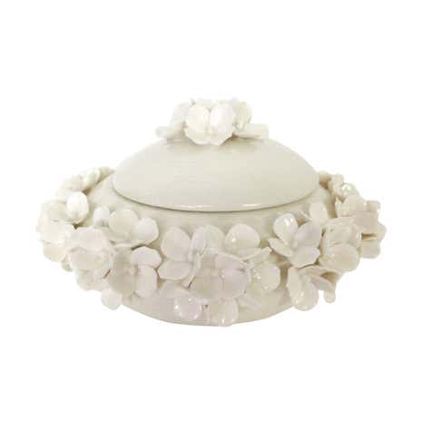 Dorma Cream Flower Trinket Pot