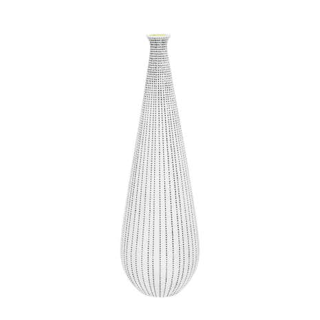 Elements White Stoneware Spotty Vase