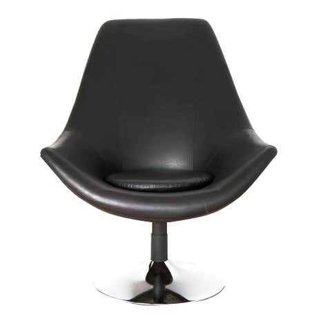 Black Riley Swivel Chair
