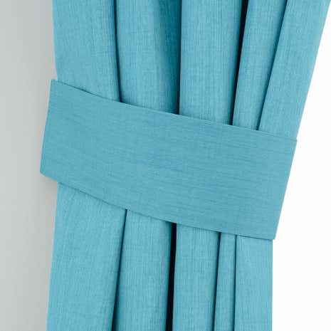 Solar Teal Curtain Tiebacks