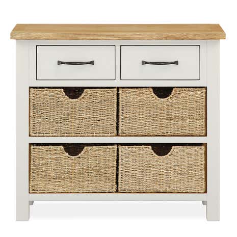 Sidmouth Cotton Console Table with Baskets