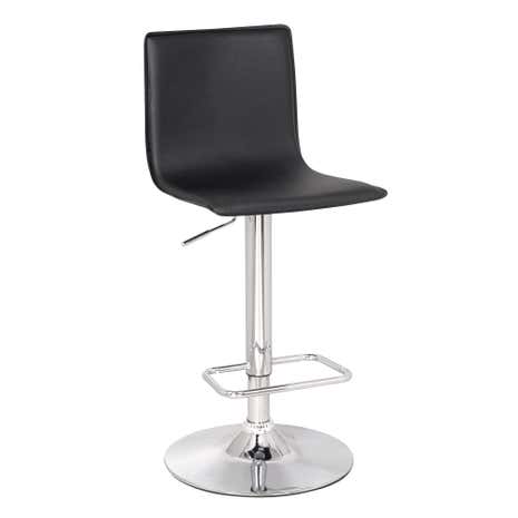 Aura Upholstered Black Bar Stool
