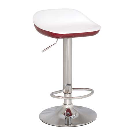 Roma Red Gas Lift Bar Stool