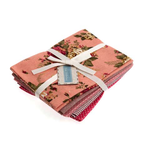 Rosy Cotton Linen Fat Quarters