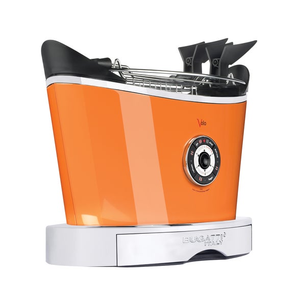 Bugatti Volo 13-VOLOCO/UK 2 Slice Orange Toaster