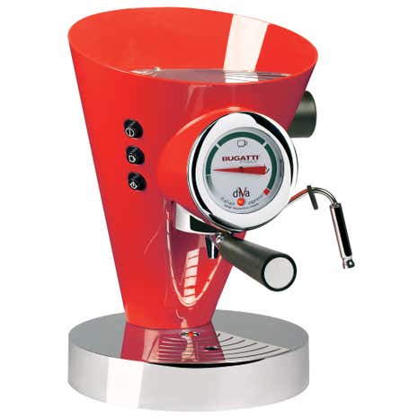 Bugatti Diva Espresso Machine Red 15-DIVAC3/UK