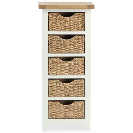 Wilby Cream 5 Drawer Tallboy