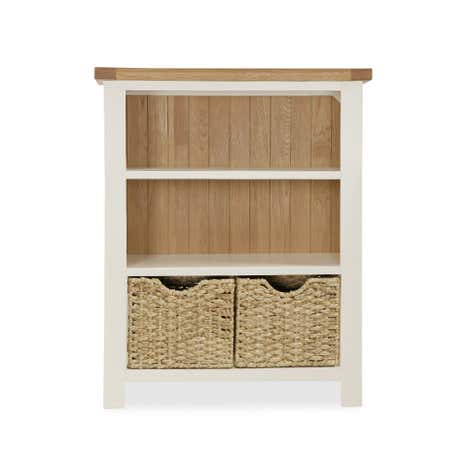 Wilby Cream Low Bookcase