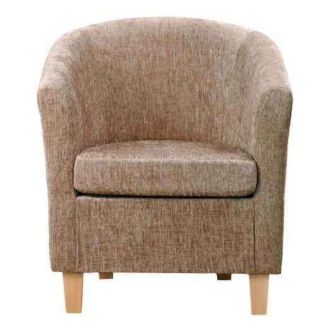 Maurice Mink Chenille Tub Chair