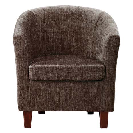 Maurice Mocha Chenille Tub Chair