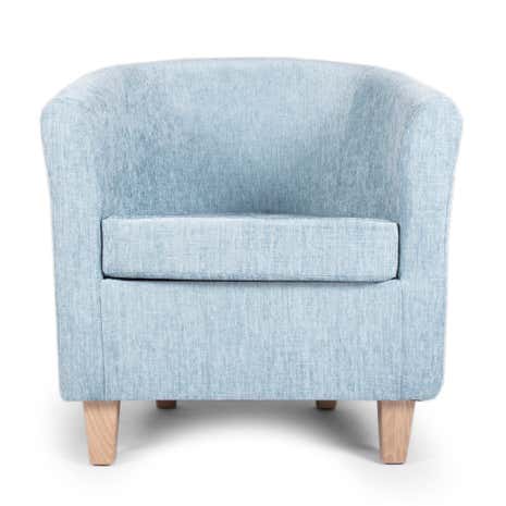 Maurice Duck Egg Chenille Tub Chair