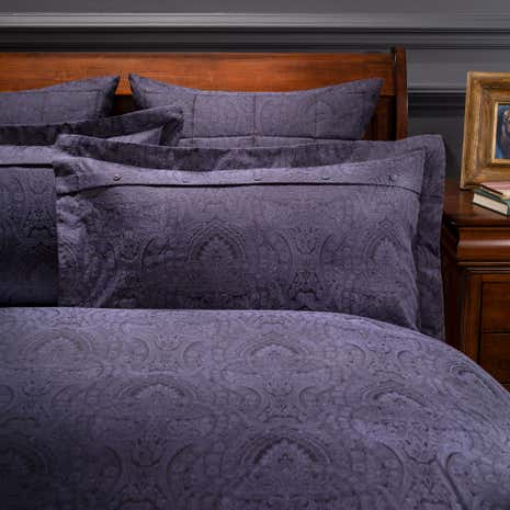 Dorma Paisley Navy Oxford Pillowcase