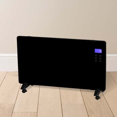 LCD Digital Black Glass Panel Heater