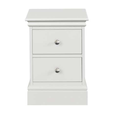 Blakely White Narrow Bedside Table