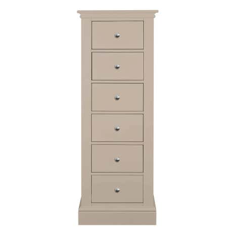 Blakely Taupe 6 Drawer Tallboy