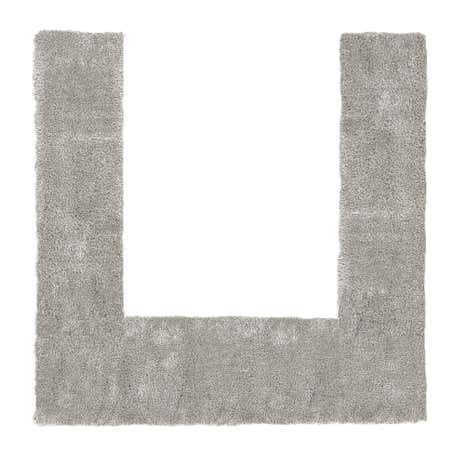 Indulgence Silver U Shape Rug