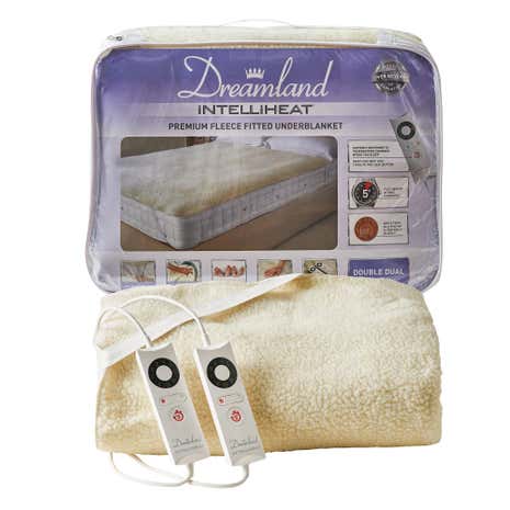 Dreamland Intelliheat Premium Fleece Electric Underblanket Dual Control