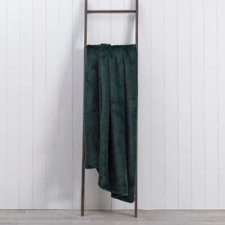 Aspen Charcoal Plush Throw