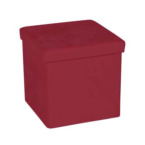 Foldable Microfibre Cube Ottoman