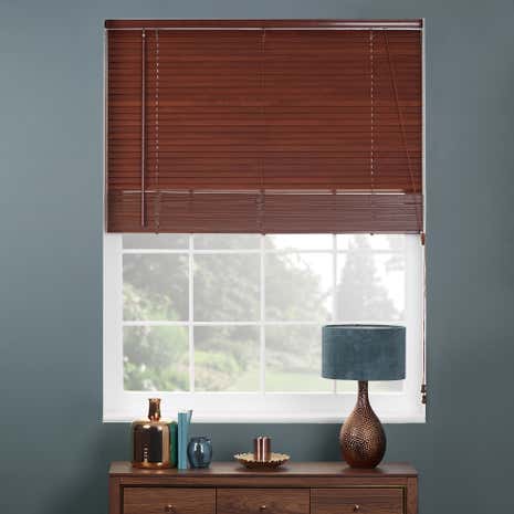 27mm Acacia Extended Drop Wooden Venetian Blinds