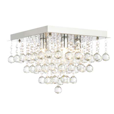 Orlando Large Square Flush Ceiling Fitting
