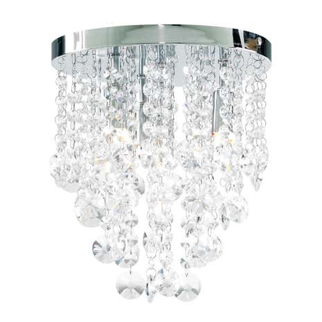 Celeste 4 Light Chrome Flush Fitting