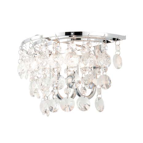 Celeste 2 Light Chrome Wall Light