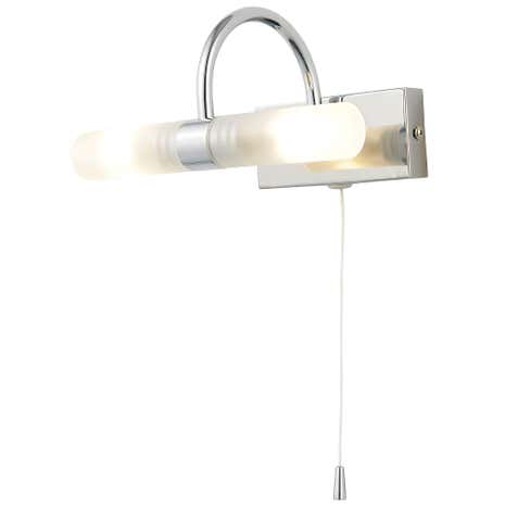 Corvus 2 Light Chrome Wall Light