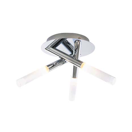 Crux 3 Light Chrome Ceiling Fitting