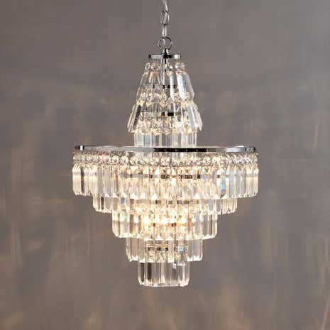 Belle 4 Light Chrome Chandelier