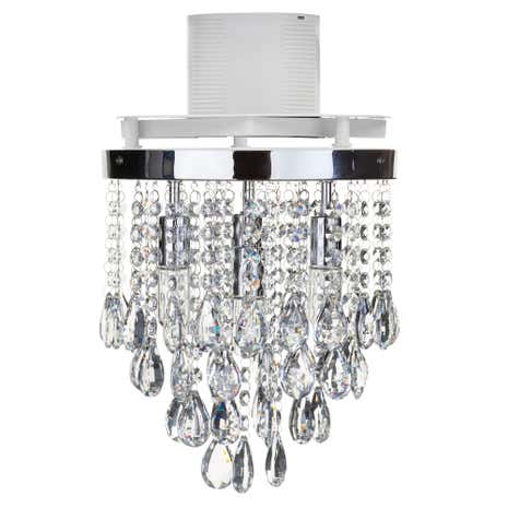Verano 4 Light Flush Ceiling Fitting and Extractor Fan