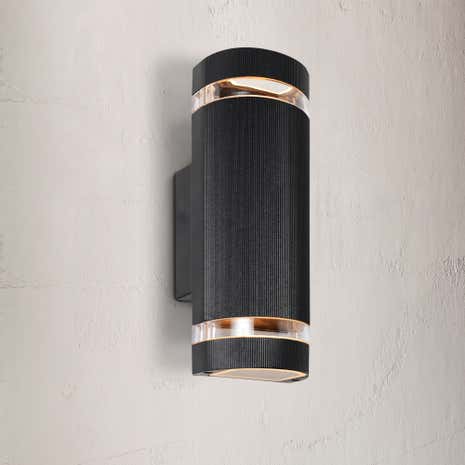 Helios Black Up Down Outdoor Light
