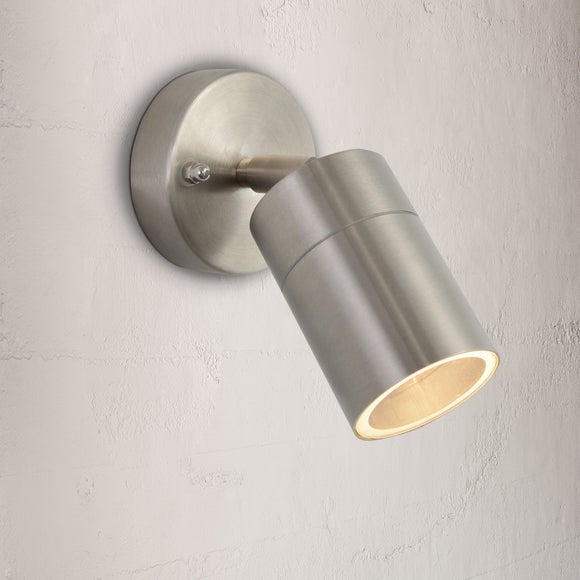 Leto Stainless Steel Outdoor Wall Light