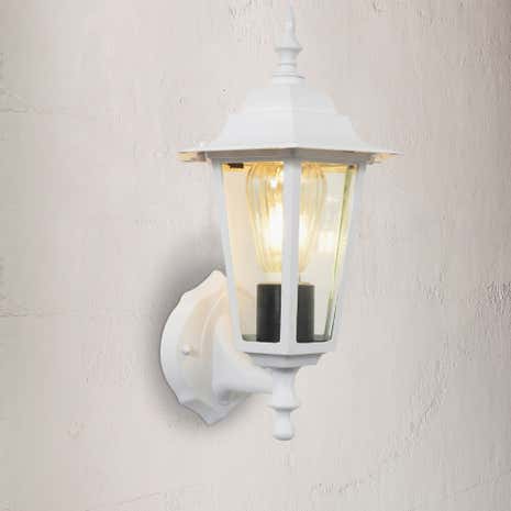 Hermes White 6 Side Wall Lantern