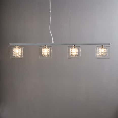 Adam Wired Cube 4 Bar Light Ceiling Fitting