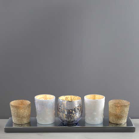 India 5 Light Mixed Tea Light Bar