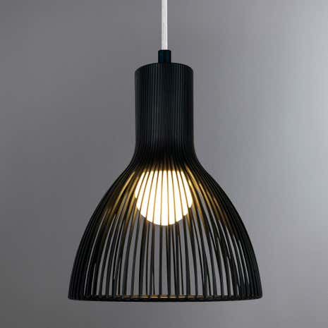 Large Emition Black Pendant Light Fitting