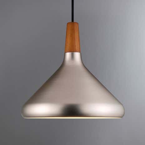 Float Medium Brushed Steel Ceiling Pendant