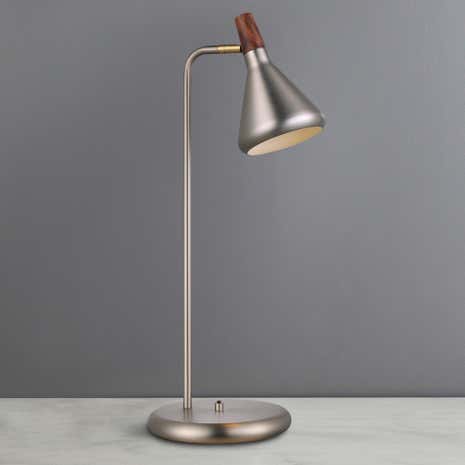 Float Brushed Steel Table Lamp