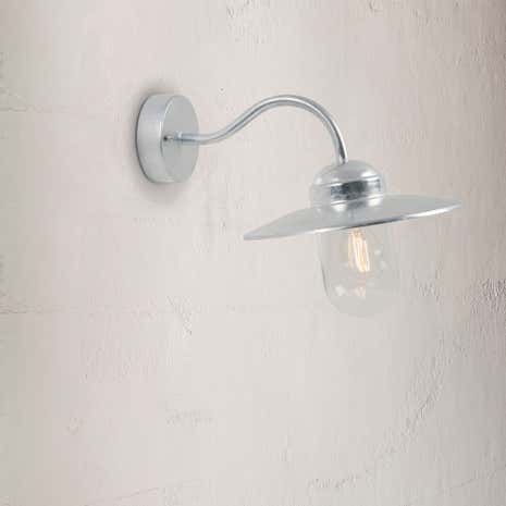 Luxembourg Galvanised Outdoor Wall Light
