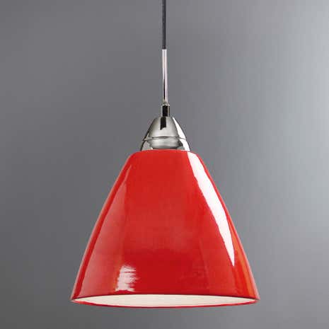Read Large Red Ceiling Pendant