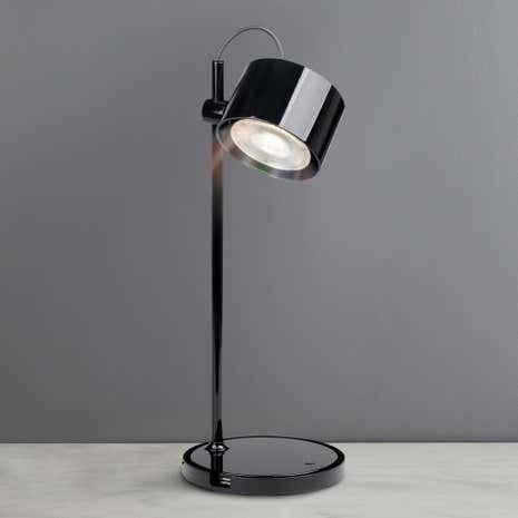 iDual Jasmine Black Table Lamp with Remote Control
