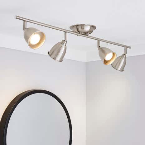 Filbert Hammered 4 Light Spotlight Bar