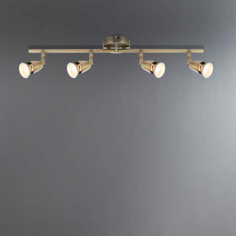 Ameno Brass 4 Light Spotlight Bar