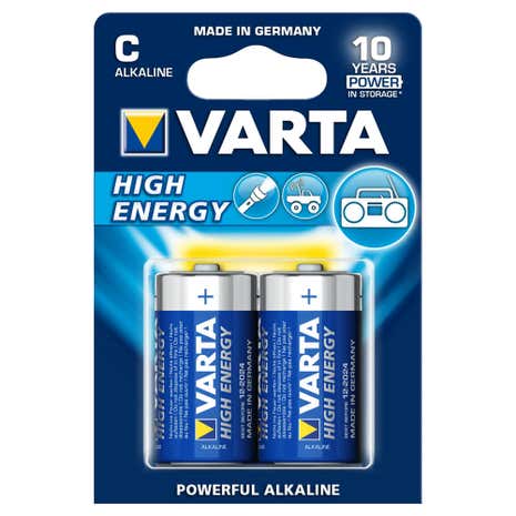 Varta High Energy C Size Batteries