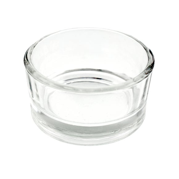 Pack of 6 Plain Glass Tealight Holders