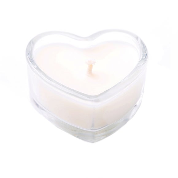 Heart Shape Rose Wax Fill Candle