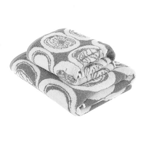 Elements Grey Jacquard Towel
