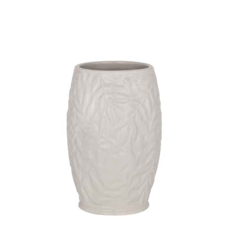 Embossed Leaves Cream Tumbler